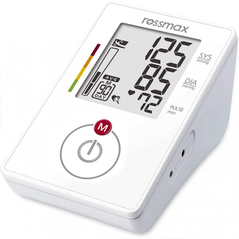 جهاز قياس ضغط الدم (CH155) دقيق القياس  كاشف للحركة  مؤشر لارتفاع ضغط الدم  مؤشر لعدم انتظام ضربات القلب  متوسط آخر ثلاث قراءات  ذاكرة تتسع ل90 قراءة (أبيض) من روزماكس
