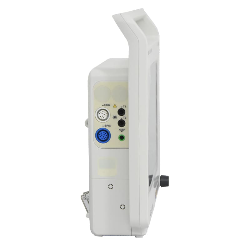 جهاز قياس الوظائف الحيوية (ACCU1200 ) 5 وظائف شاشة 12 بوصة شامل طابعة حرارية داخلية بطارية داخلية قابلة للشحن ومستلزمات التشغيل مناسب للكبار والأطفال وحديثي الولادة (أبيض) من اكاي ميد