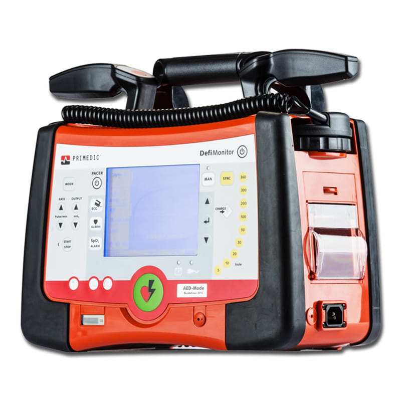 Primedic Defibrillator DC Shock with Pacer (ْXD 110xe) for Operating rooms and Intensive care  Manual+ AED biphasic (2  360J) Thermal printer  supplied with battery & accessories