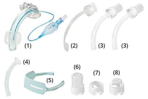 Kan Tracheostomy Tube with cuff sumi size ( 5,6,7,8,9,10)