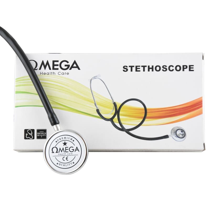 Omega Stethoscope (ST 2) Double Cone Black color