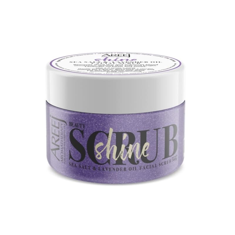 Areej Lavender Shine Scrub 350 g 100% Natural removes dead skin leaving skin soft and bright
