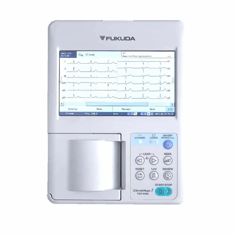 Fukuda Resting ECG Electrocardiograph CardiMax FCP-8100/FX-8100 (3 channels)