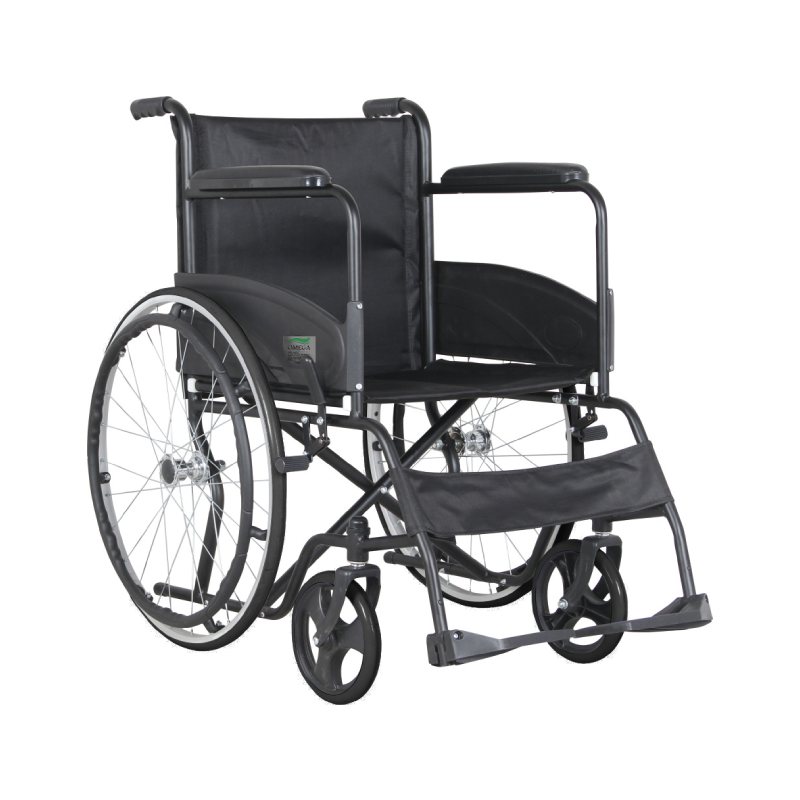 Omega Standard Wheel Chair - Coated With Black Color (875-A-46)