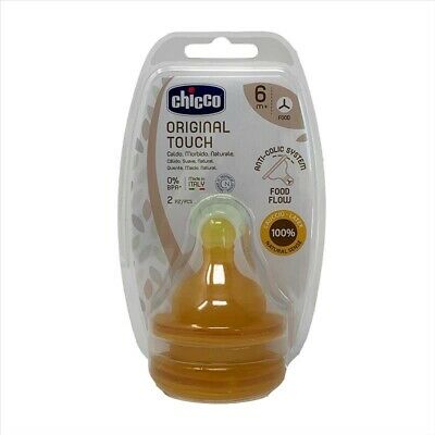 Chicco Original Touch Teats +6m - 2 Pcs