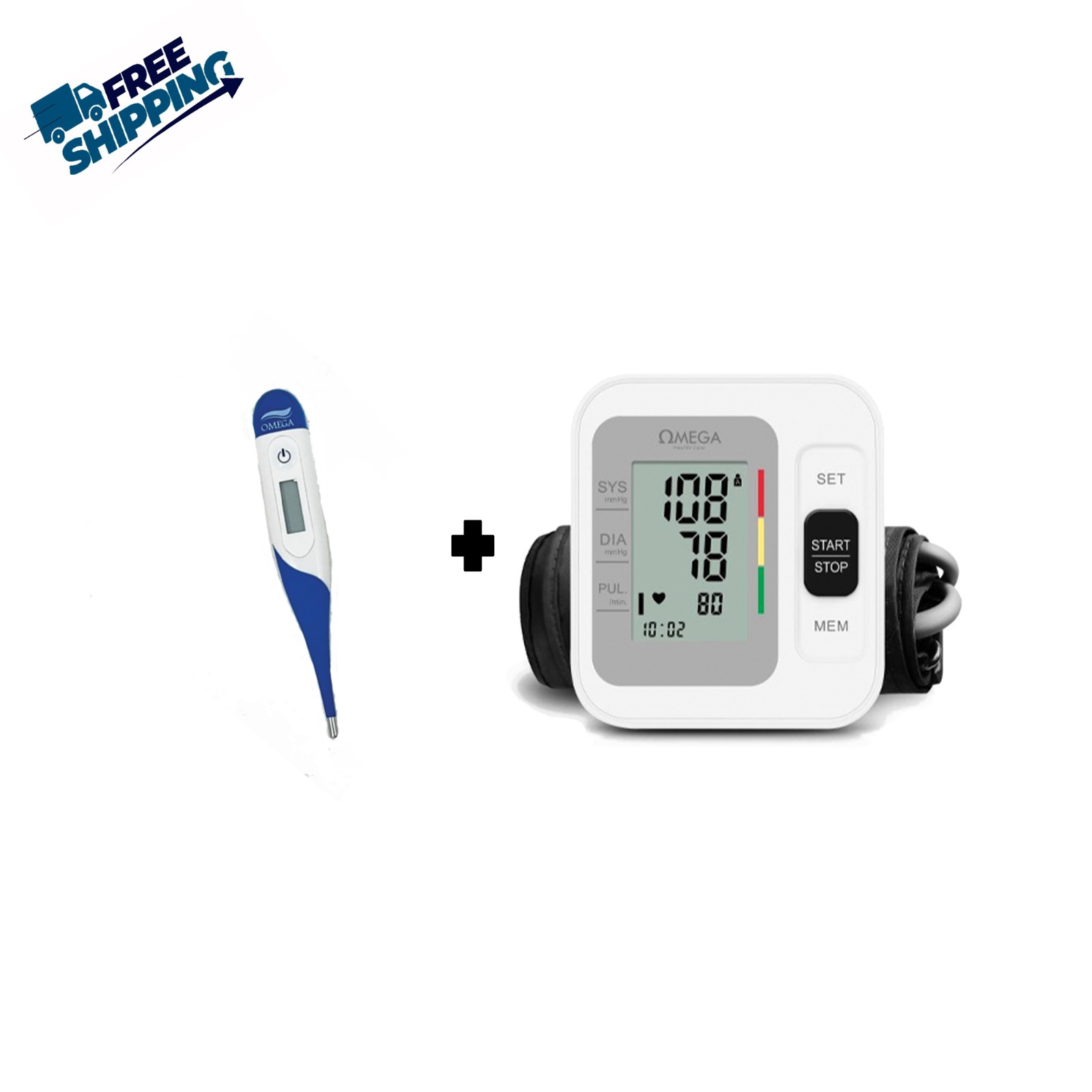 New offer (Omega Digital Sphygmomanometer + Digital Thermometer )