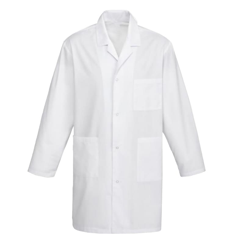 Lab coat for men White color