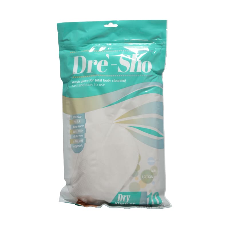 Dre Sho Wash Gloves For Body Care 10 Pcs