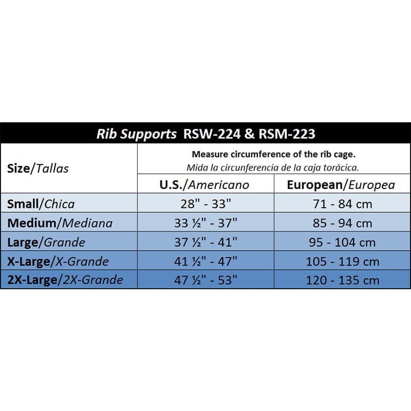 ITAMED Elastic Rib Support for men (RSM 223) 15.3 cm