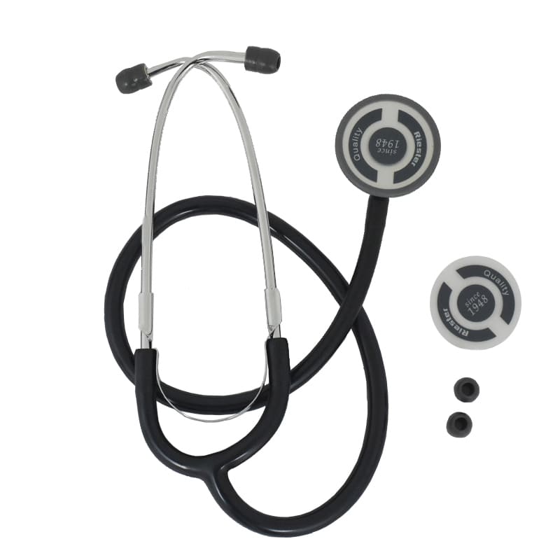 Stethoscope Duplex Aluminium by Riester for adults Black