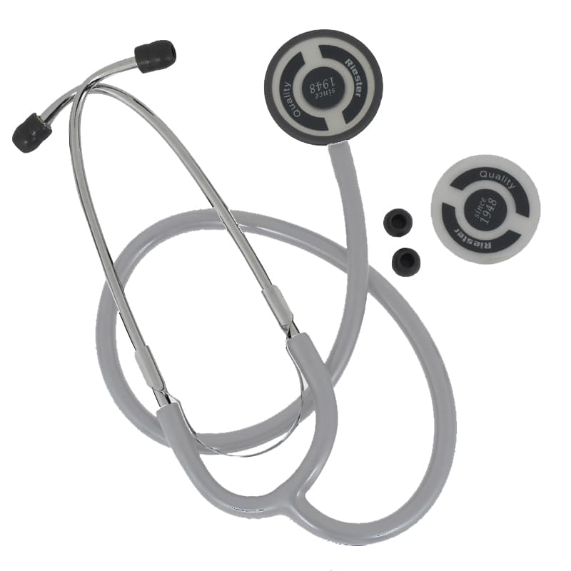 Stethoscope Duplex Aluminium by Riester for adults  Grey Color