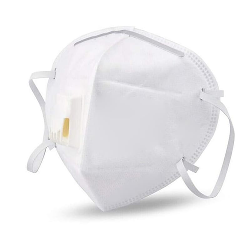 KN95 Protective Valve Masks with Built in Respirator (1 Piece) by Baner White