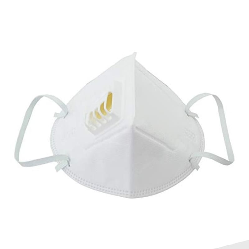 KN95 Protective Valve Masks with Built in Respirator (1 Piece) by Baner White