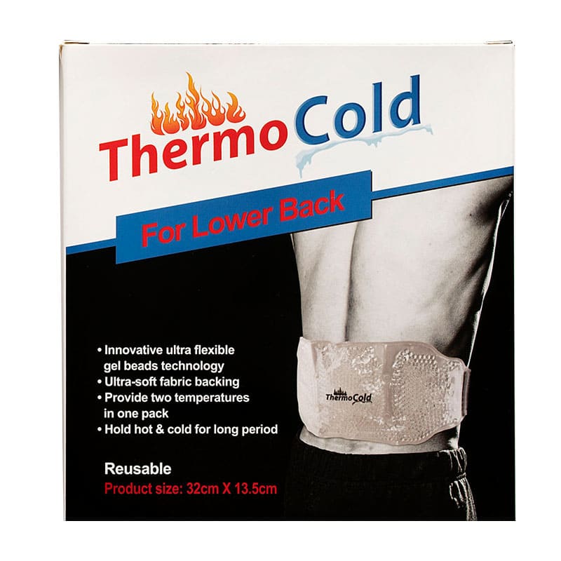 Omega Thermo Cold Hot or Cold Gel Bead Pack For Lower Back Pain 1 Piece