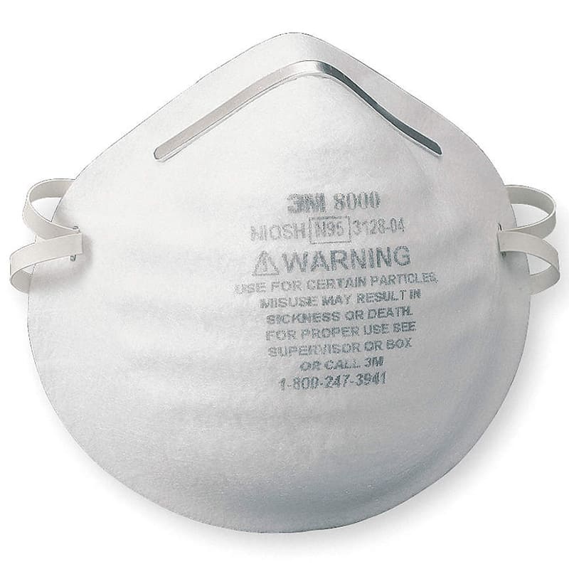 3M 8000 N95 Particulate Respirators (1 piece) To protect the respiratory system from dust and viruses