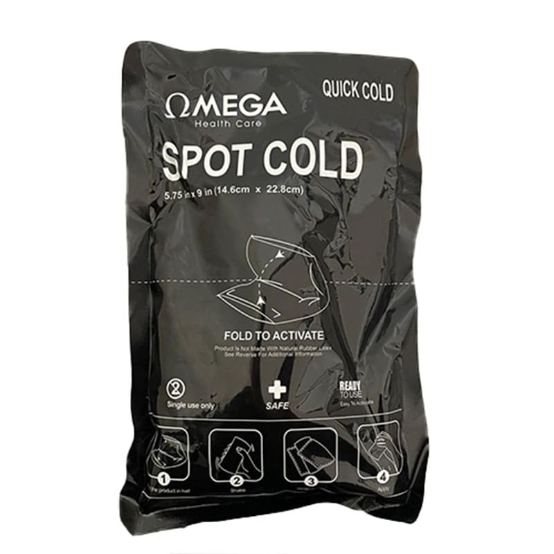 OMEGA INSTANT COLD PACK  SINGLE USE LARGE SIZE, 2 PACKS