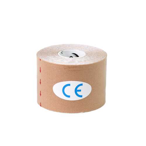 شريط لاصق رياضي  Kinesiology Tape precut لدعم العضلات من اوميجا  - 5سم * 5متر  - مزود بفواصل