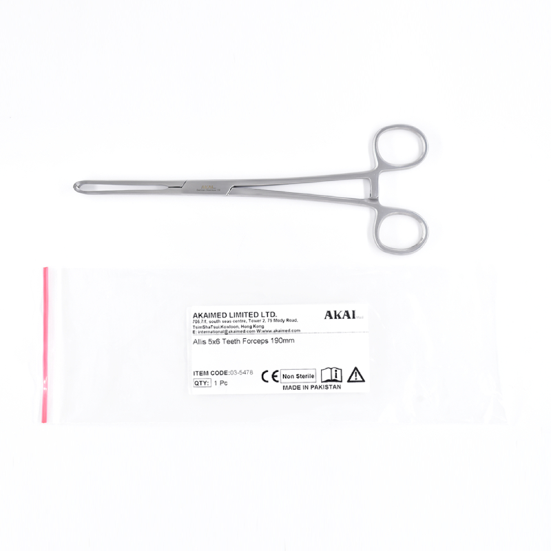 Allis 5x6 Teeth Forceps 19 cm