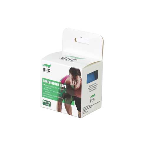 شريط لاصق رياضي  Kinesiology Tape precut لدعم العضلات من اوميجا  - 5سم * 5متر  - مزود بفواصل