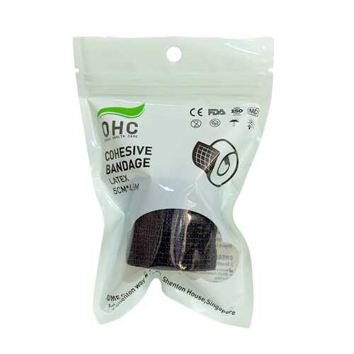شريط ضمادة ذاتي الالتصاق من اوميجا Cohesive tape -  (5 سم * 4.5 متر)