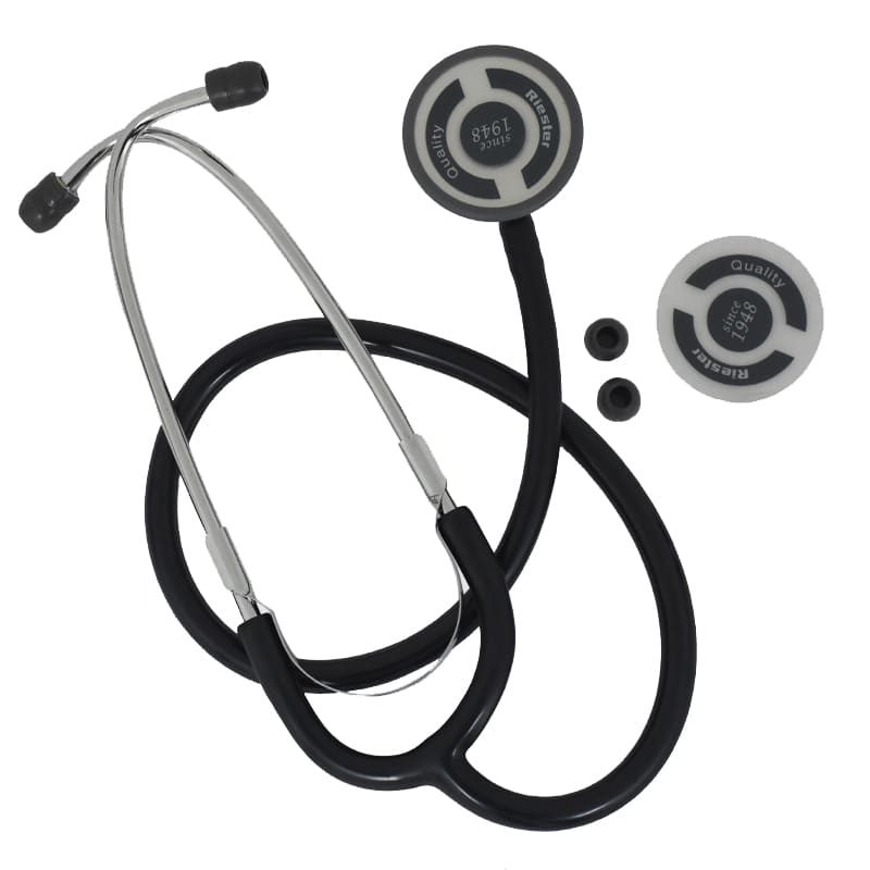 Stethoscope Duplex Aluminium by Riester for adults Black