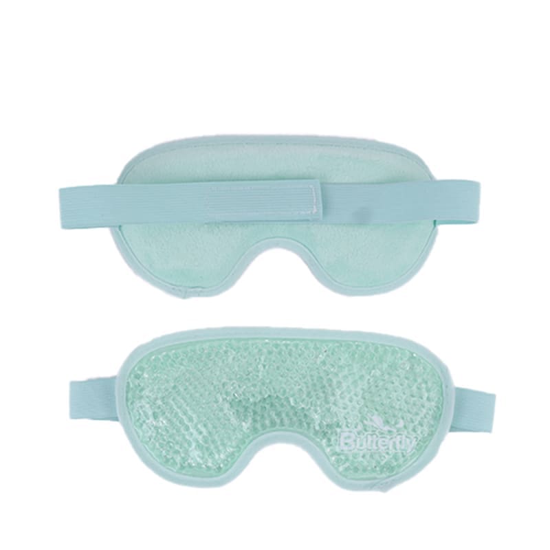 Hot/Cold Fragmental Gel Beads Eye Mask Therapeutic, Cosmetic  Double, Green + Jade Facial Roller